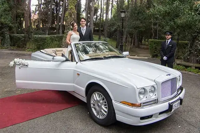 Bentley Azure 1999 blanco descapotable para bodas en Castellón