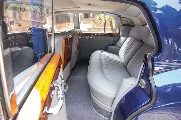 Rolls Royce azul Silver Cloud 1961 para bodas y eventos en Valencia