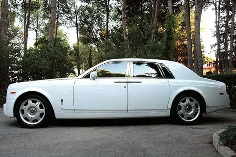 Rolls Royce Phantom blanco para bodas en Valencia