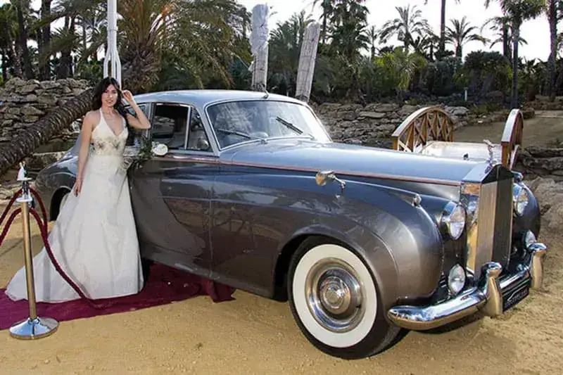 Rolls Royce Negro y Plata 1957 para bodas y eventos en Valencia