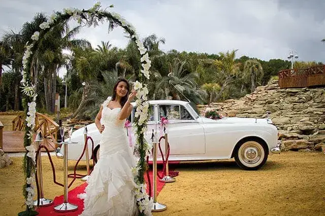 Rolls Royce blanco Silver Cloud 1964 para aniversarios y actos privados