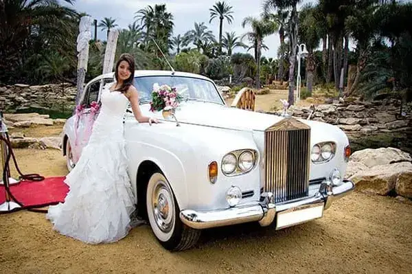 Rolls Royce Blanco Silver Cloud 1964 para bodas y eventos en Valencia
