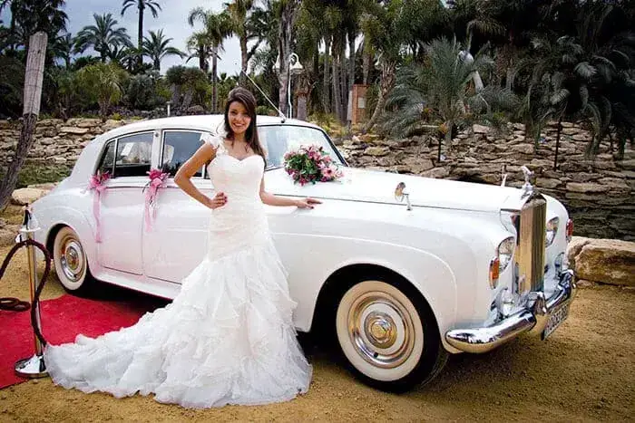 Rolls Royce blanco Silver Cloud 1964 para bodas y eventos