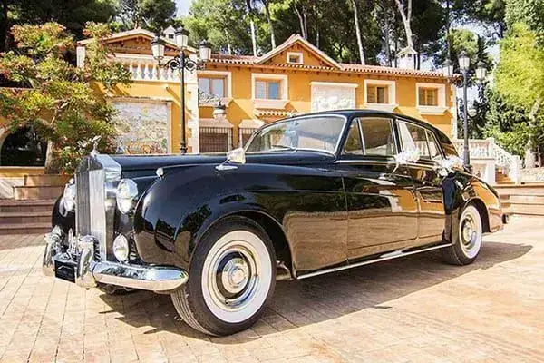 Rolls Royce Negro Silver Cloud 1961 para bodas y eventos en Valencia