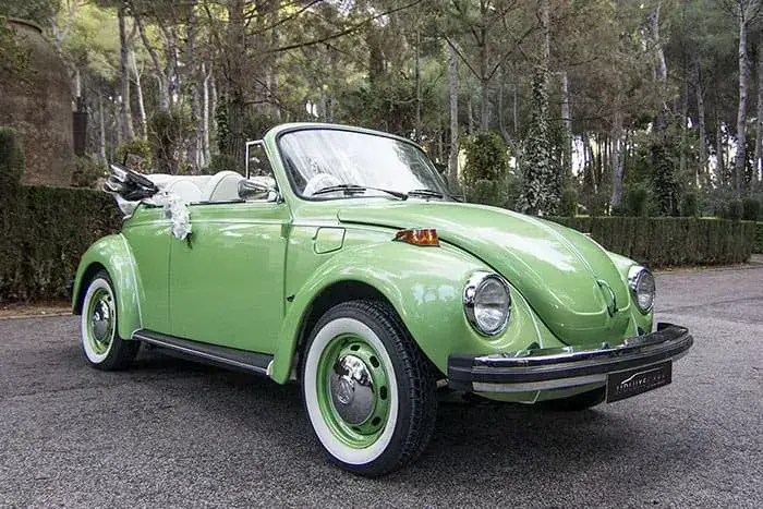 Volkswagen Beetle descapotable clásico para bodas y eventos en Valencia